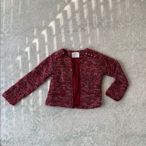Zara tweed jacket for Girls with gold stud trim